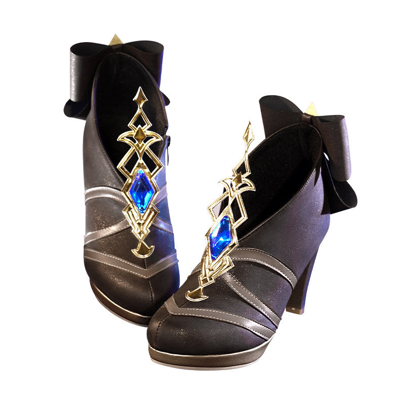Genshin Impact Navia Cosplay High Heel Shoes