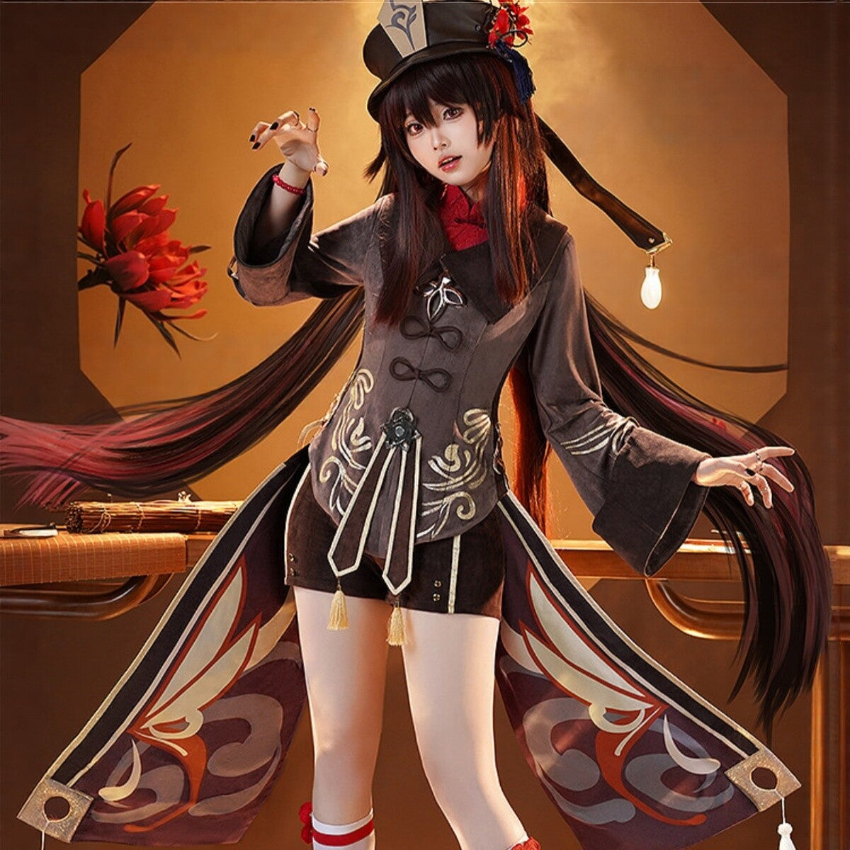 Genshin Impact Hu Tao Cosplay Full Set