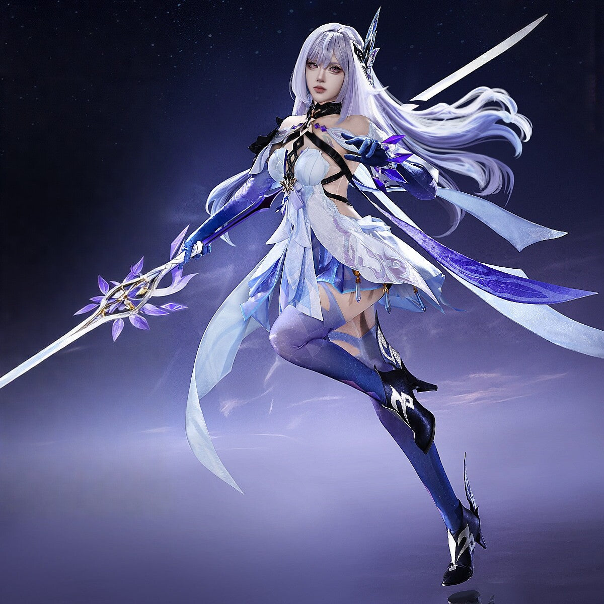 Genshin Impact Skirk Cosplay Full Set