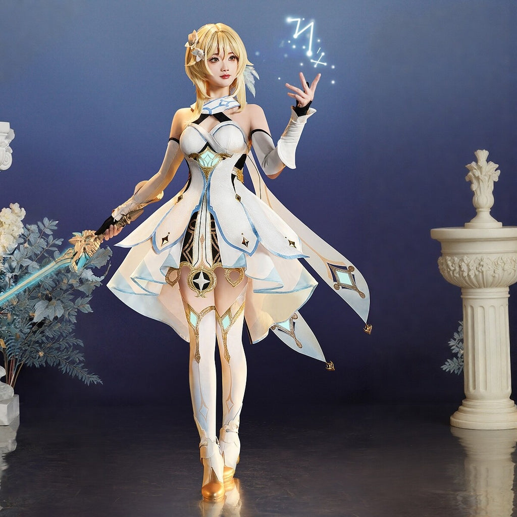 Genshin Impact Lumine Cosplay Full Set