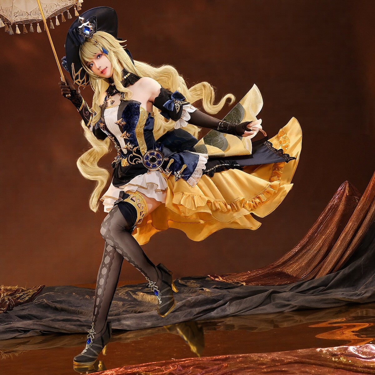 Genshin Impact Navia Cosplay Full Set