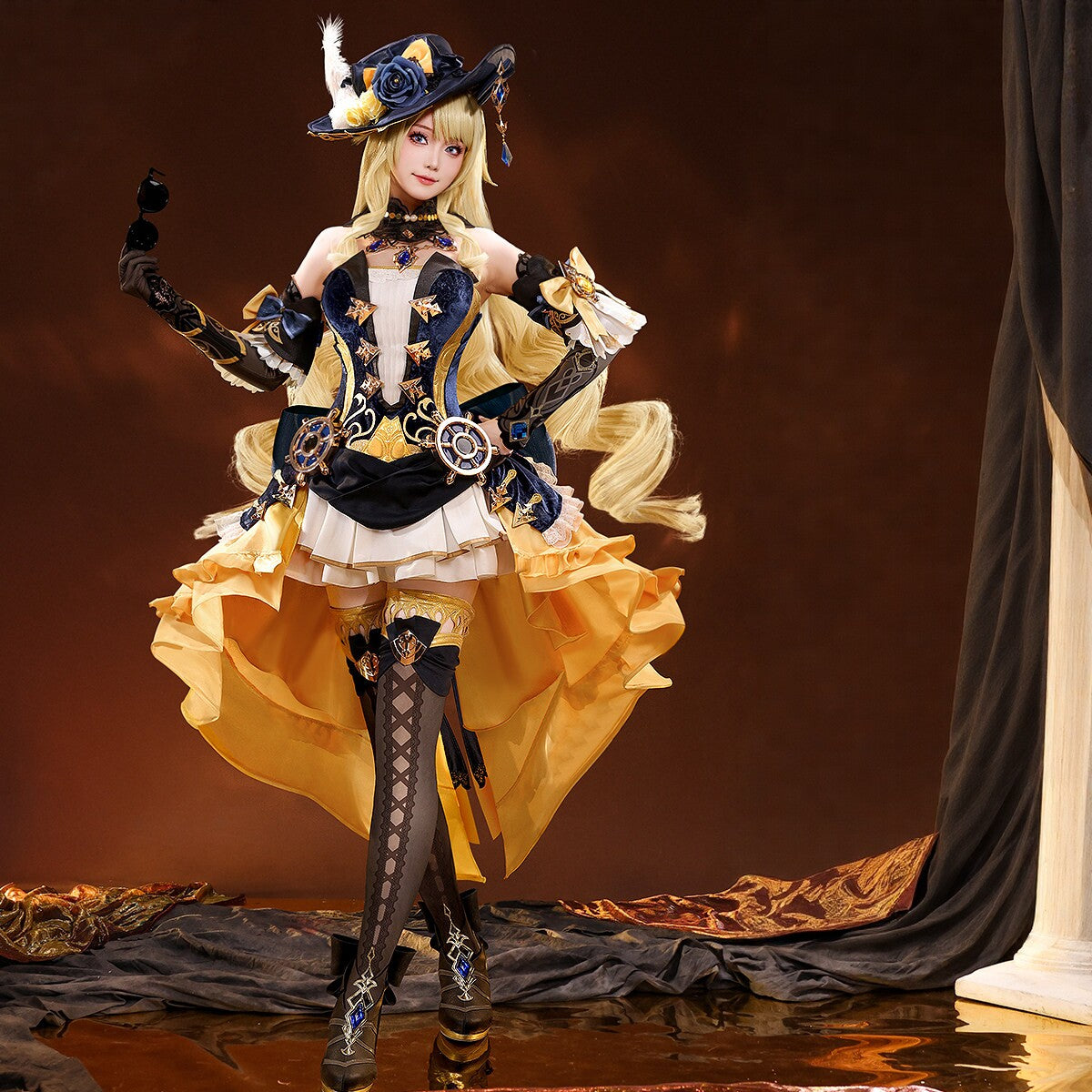Genshin Impact Navia Cosplay Full Set