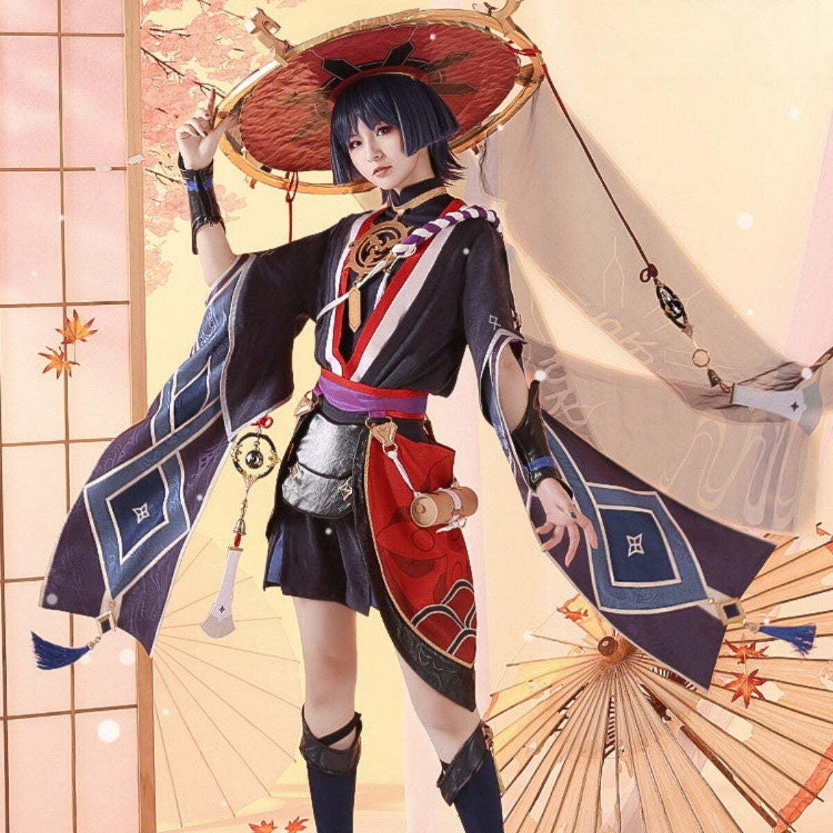 Genshin Impact Scaramouche Cosplay Full Set