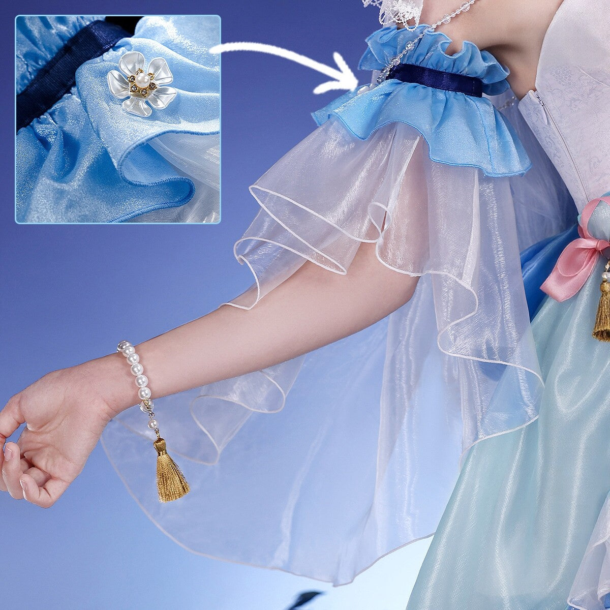 Genshin Impact Ayaka Cosplay Full Set