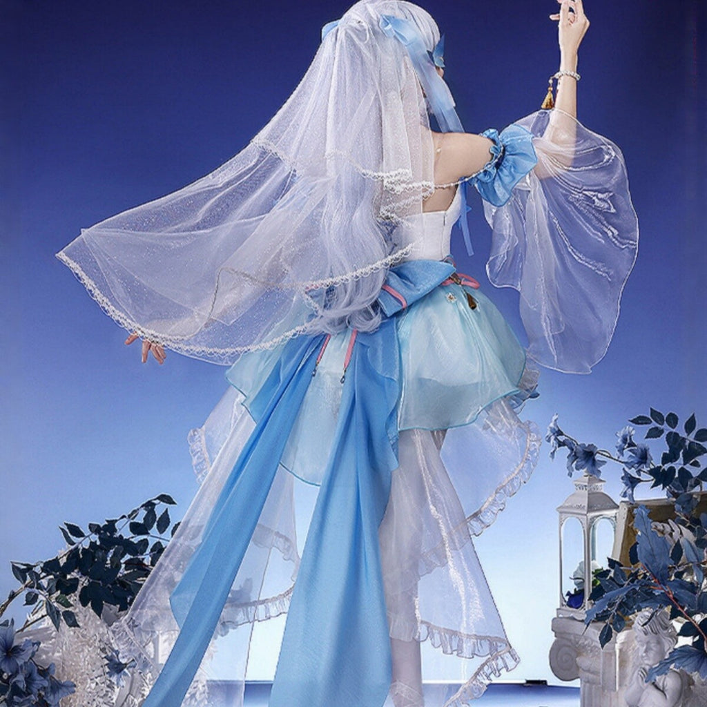 Genshin Impact Ayaka Cosplay Full Set