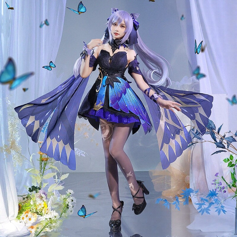 Genshin Impact Keqing Opulent Splendor Cosplay Full Set