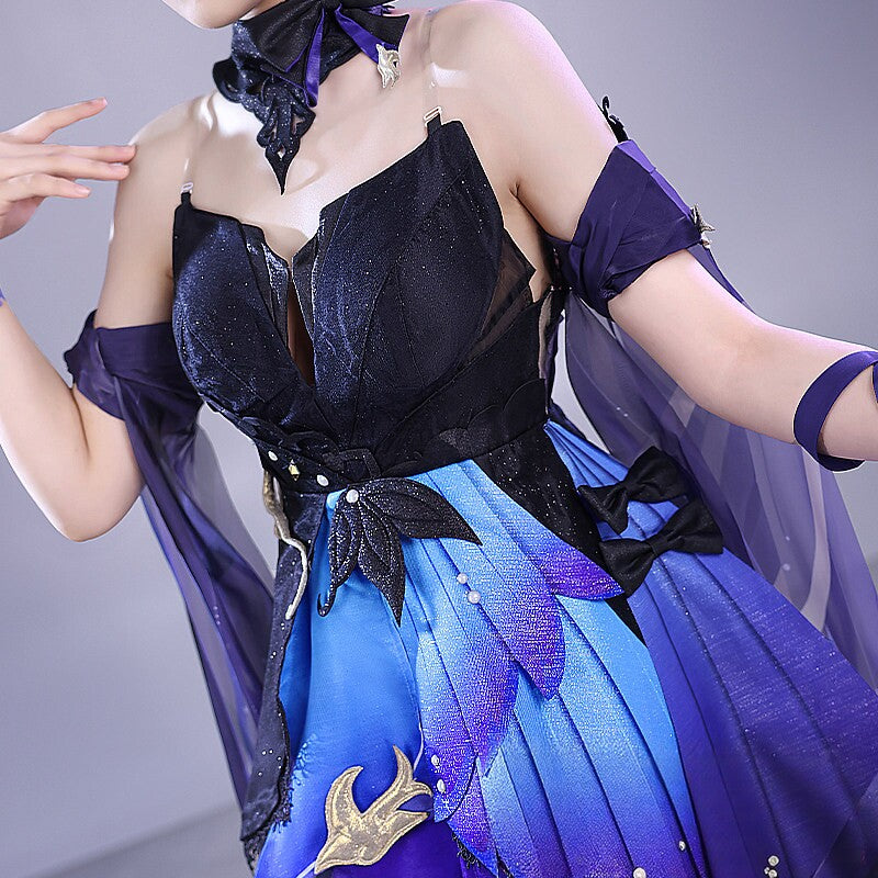 Genshin Impact Keqing Opulent Splendor Cosplay Full Set