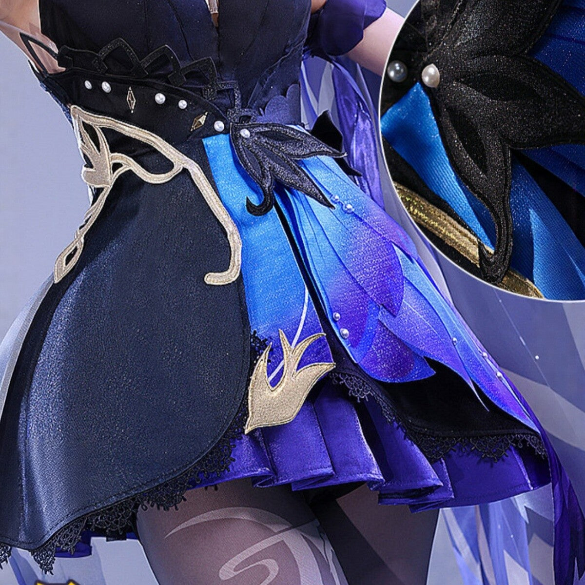 Genshin Impact Keqing Opulent Splendor Cosplay Full Set
