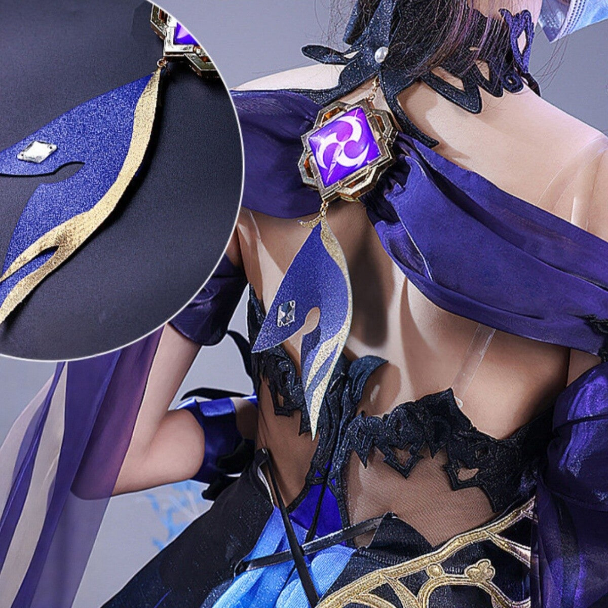 Genshin Impact Keqing Opulent Splendor Cosplay Full Set