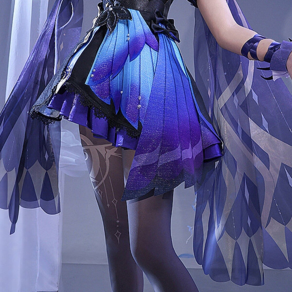 Genshin Impact Keqing Opulent Splendor Cosplay Full Set