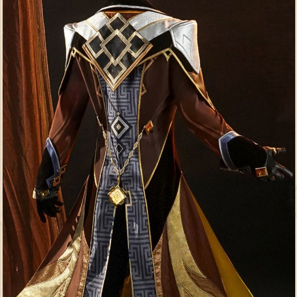 Genshin Impact Zhongli Cosplay Full Set