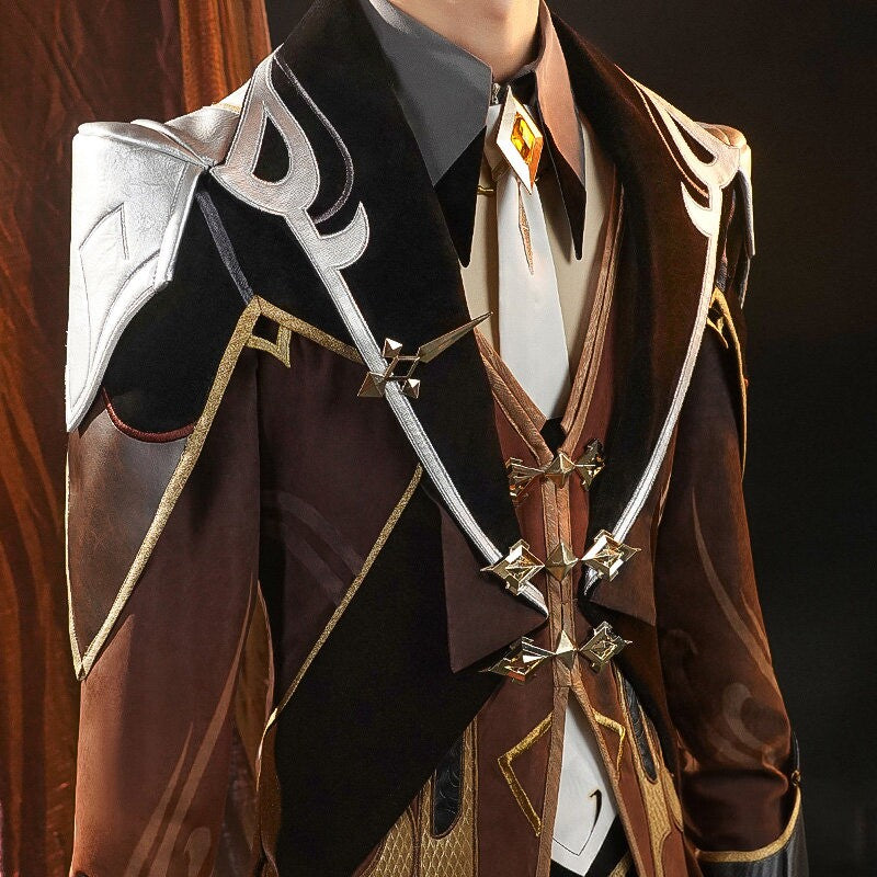 Genshin Impact Zhongli Cosplay Full Set