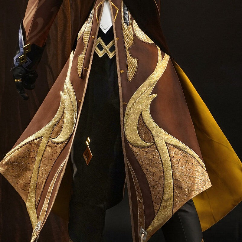 Genshin Impact Zhongli Cosplay Full Set