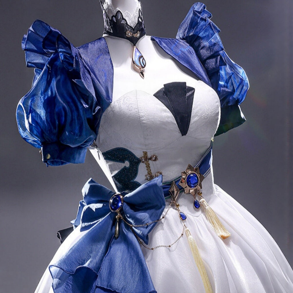 Genshin Impact Furina "Water Alice" Fan-Made Cosplay Full Set