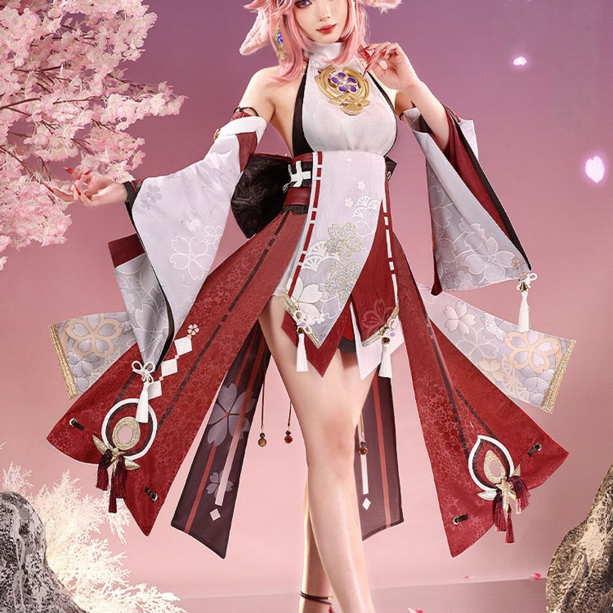 Genshin Impact Yae Miko Cosplay Full Set