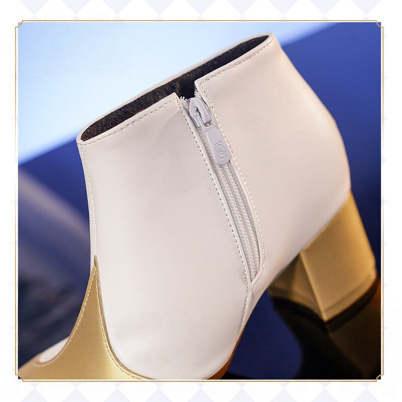 Genshin Impact Lumine Traveler Cosplay Mid Boots