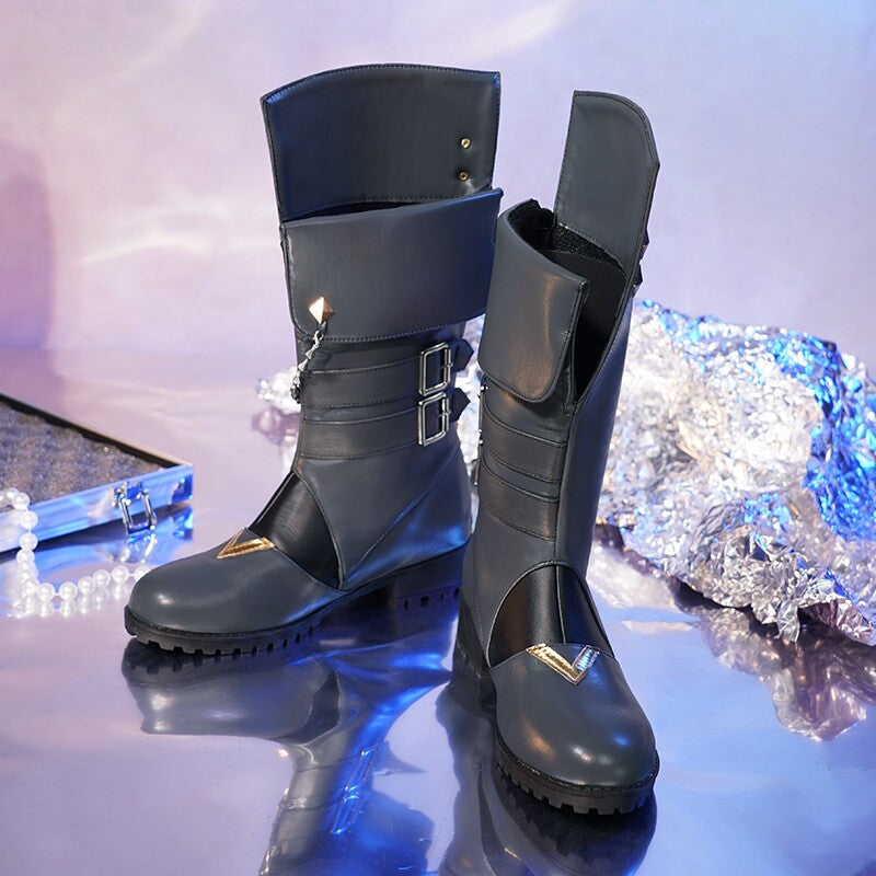 Genshin Impact Childe (Tartaglia) Cosplay Tall Boots