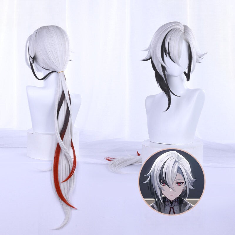 Genshin Impact Arlecchino The Knave Cosplay Wig