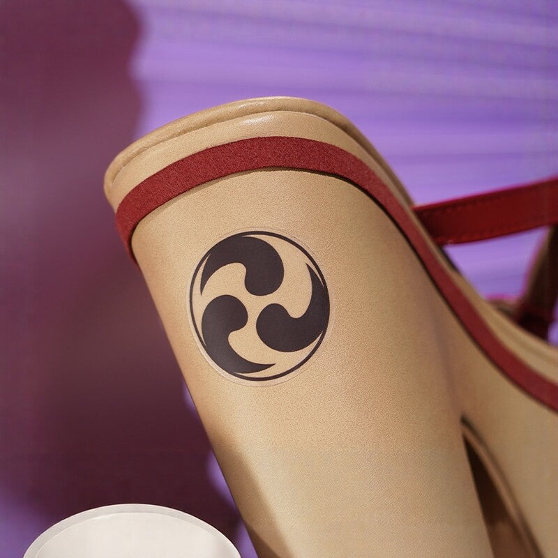 Genshin Impact Raiden Shogun Cosplay Geta Shoes