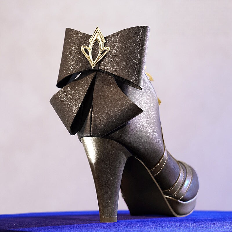 Genshin Impact Navia Cosplay High Heel Shoes
