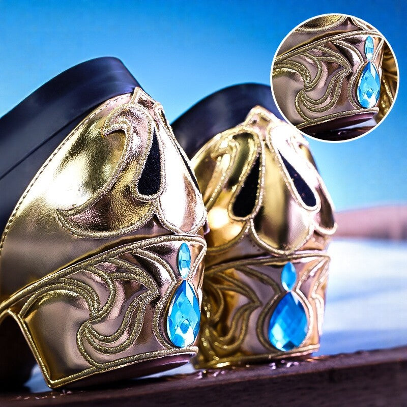 Genshin Impact Neuvillette Cosplay Shoes