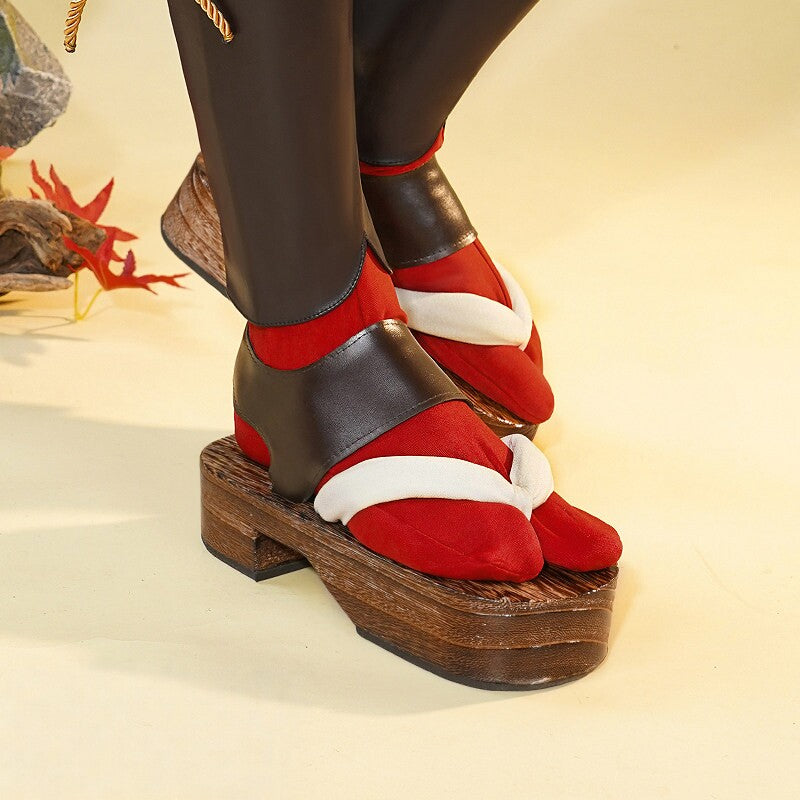 Genshin Impact Kazuha Cosplay Geta Shoes