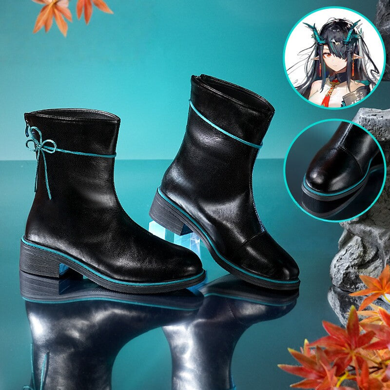 Arknights Dusk Cosplay Mid-Calf Boots