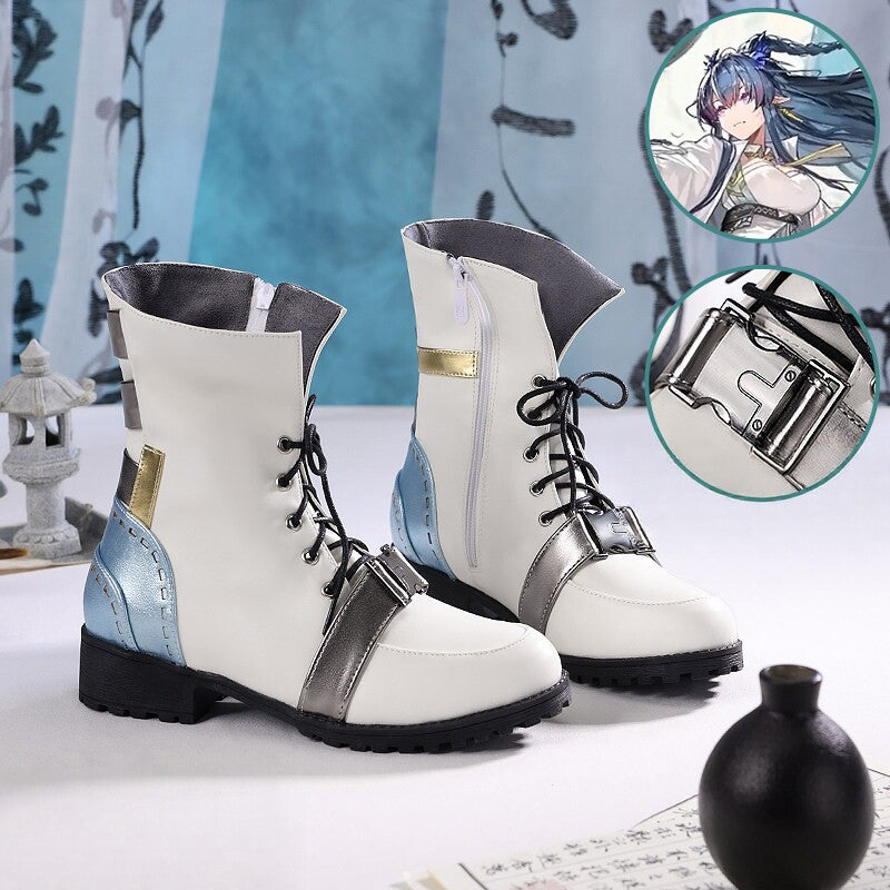 Arknights Ling Cosplay Mid-Calf Boots