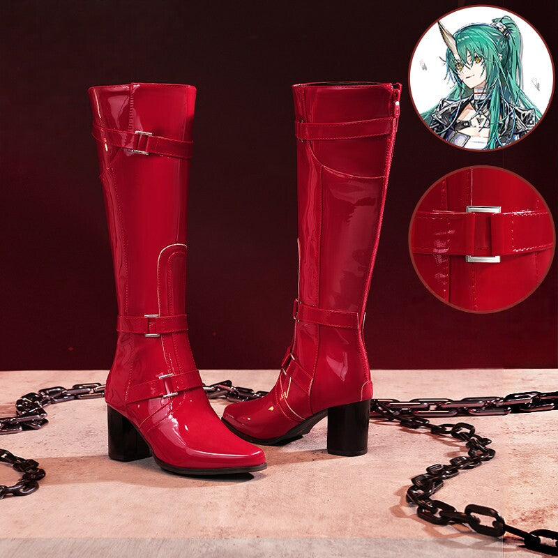 Arknights Hoshiguma the Breacher Cosplay Tall Boots