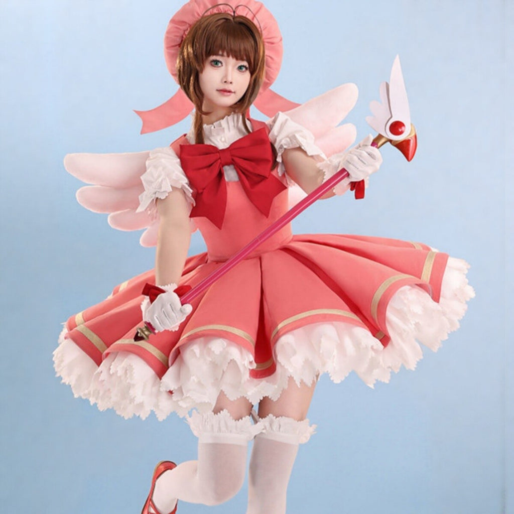 Cardcaptor Sakura Kinomoto Battle Outfit Cosplay Full Set