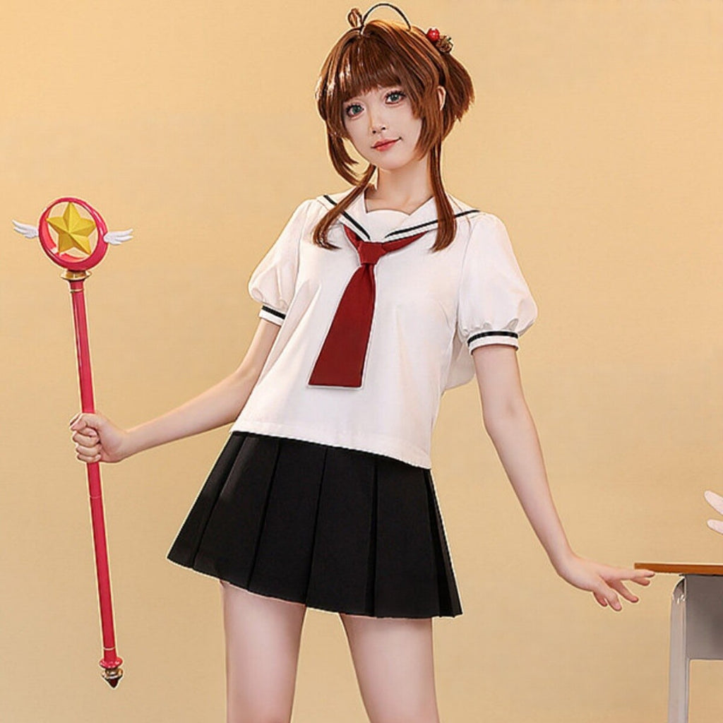 Cardcaptor Sakura School Uniform Cosplay Full Set