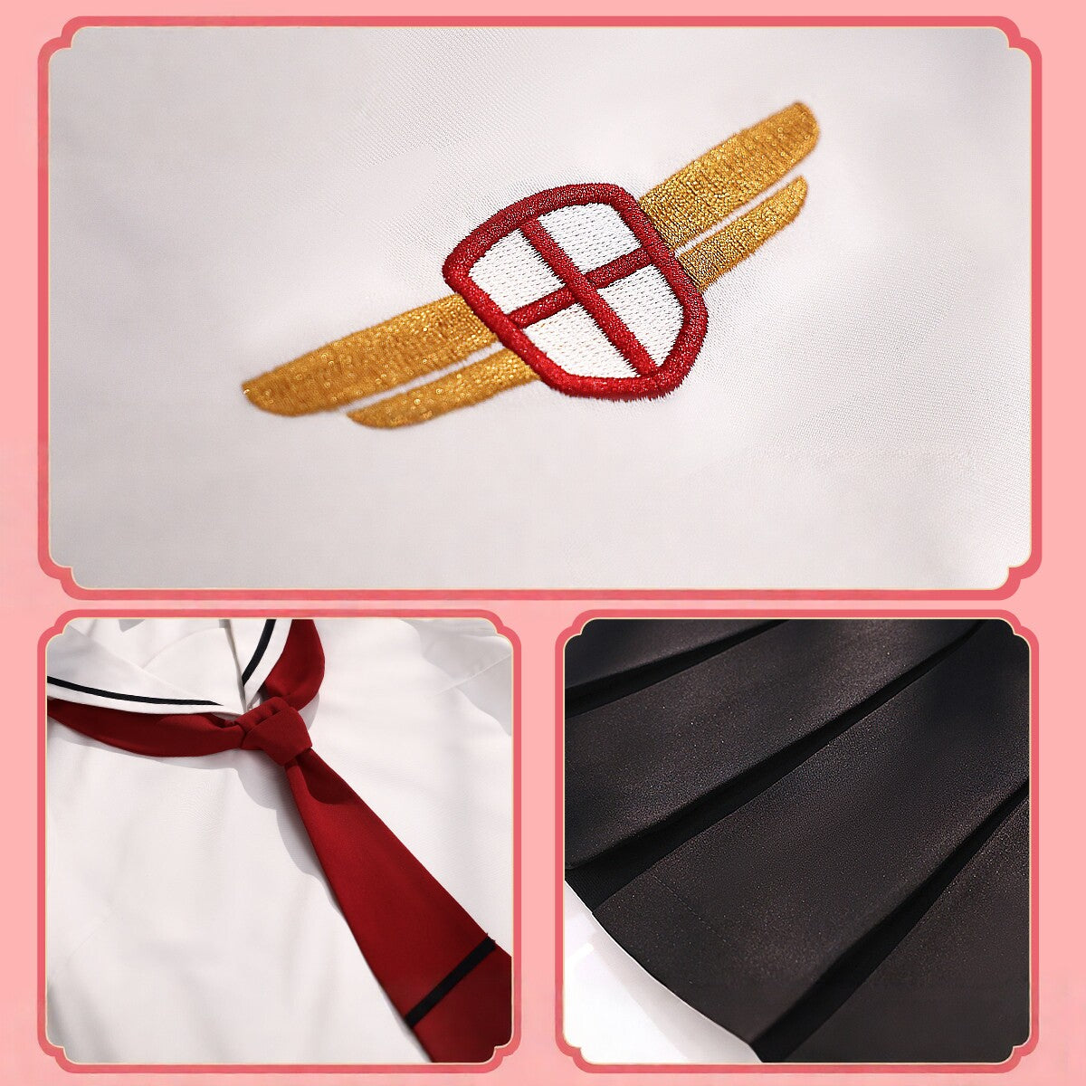 Cardcaptor Sakura School Uniform Cosplay Full Set