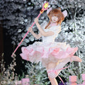 Cardcaptor Sakura Pink & White Battle Dress Cosplay Full Set