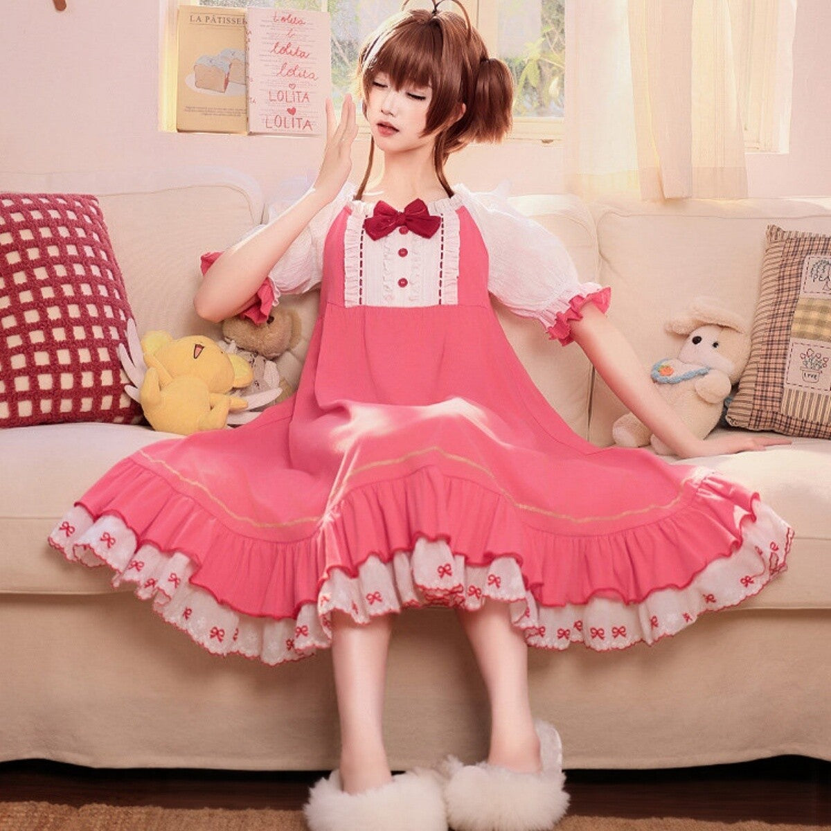 Cardcaptor Sakura Sakura Pajamas Cosplay Full Set