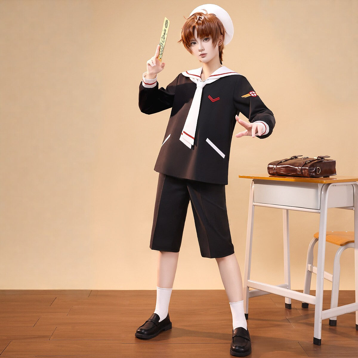 Cardcaptor Sakura Syaoran Li School Uniform Cosplay Full Set