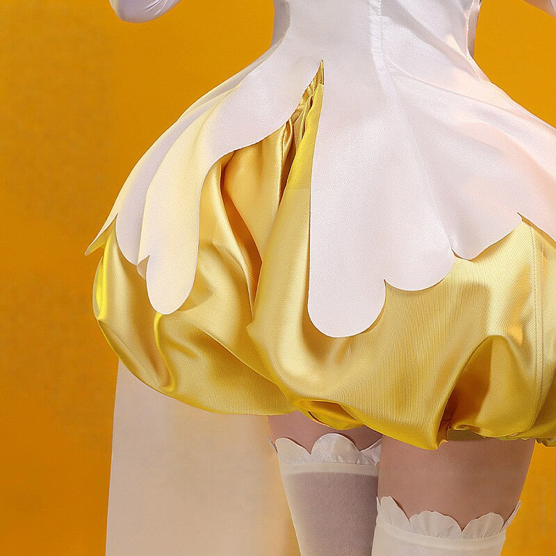 Cardcaptor Sakura Yellow & White Battle Outfit Cosplay Full Set