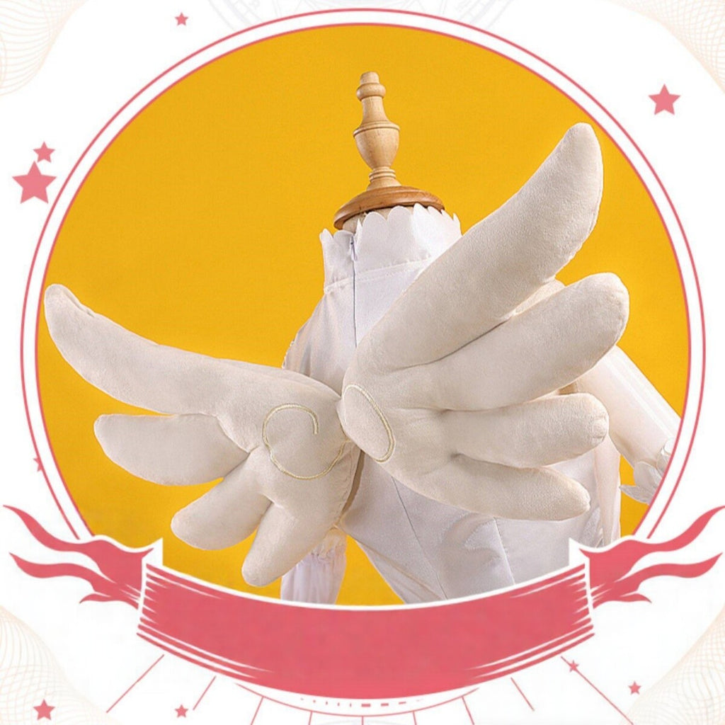 Cardcaptor Sakura Yellow & White Battle Outfit Cosplay Full Set