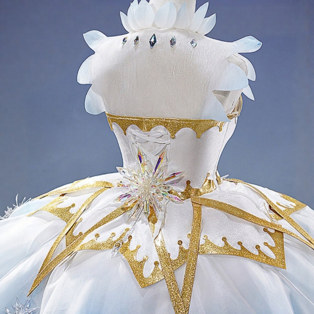 Cardcaptor Sakura Snow Angel Clear Card OP Battle Outfit Cosplay Full Set
