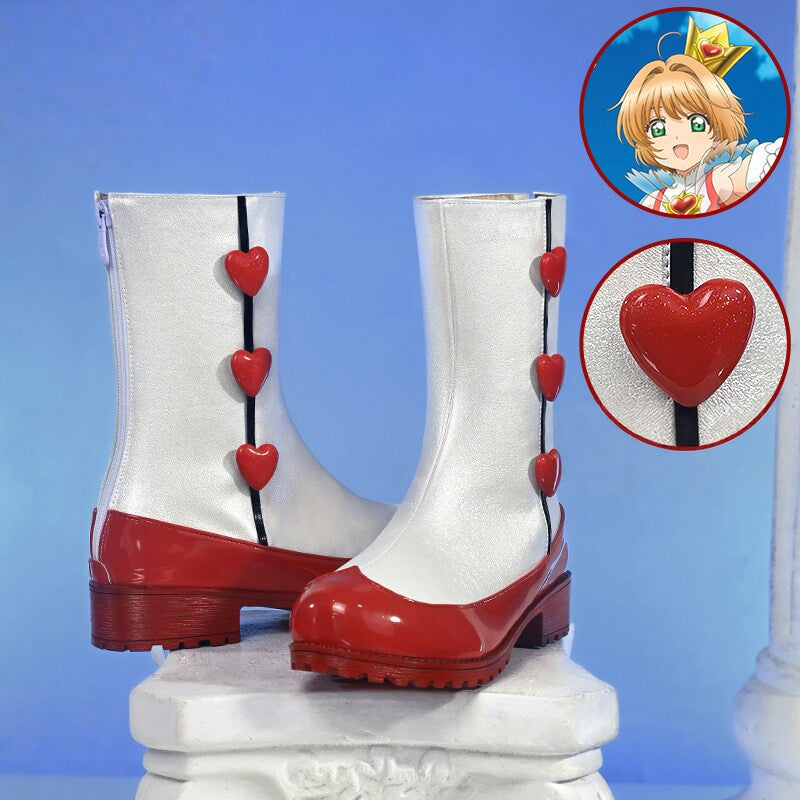 Cardcaptors Sakura Avalon Rose Heart Battle Cosplay Shoes