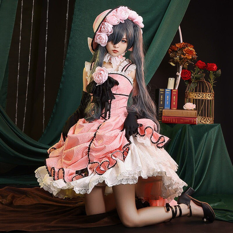 Black Butler Ciel Phantomhive Robin Cosplay Full Set