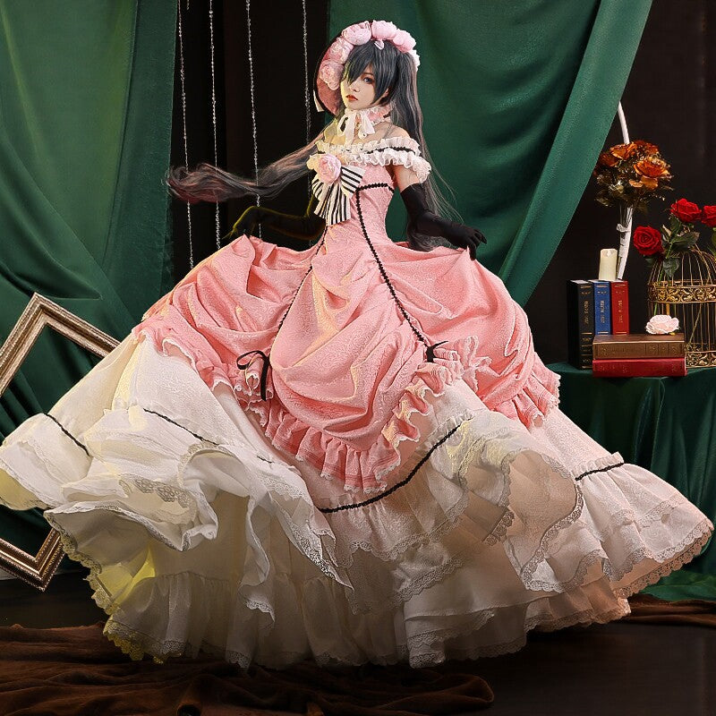 Black Butler Ciel Phantomhive Robin Cosplay Full Set