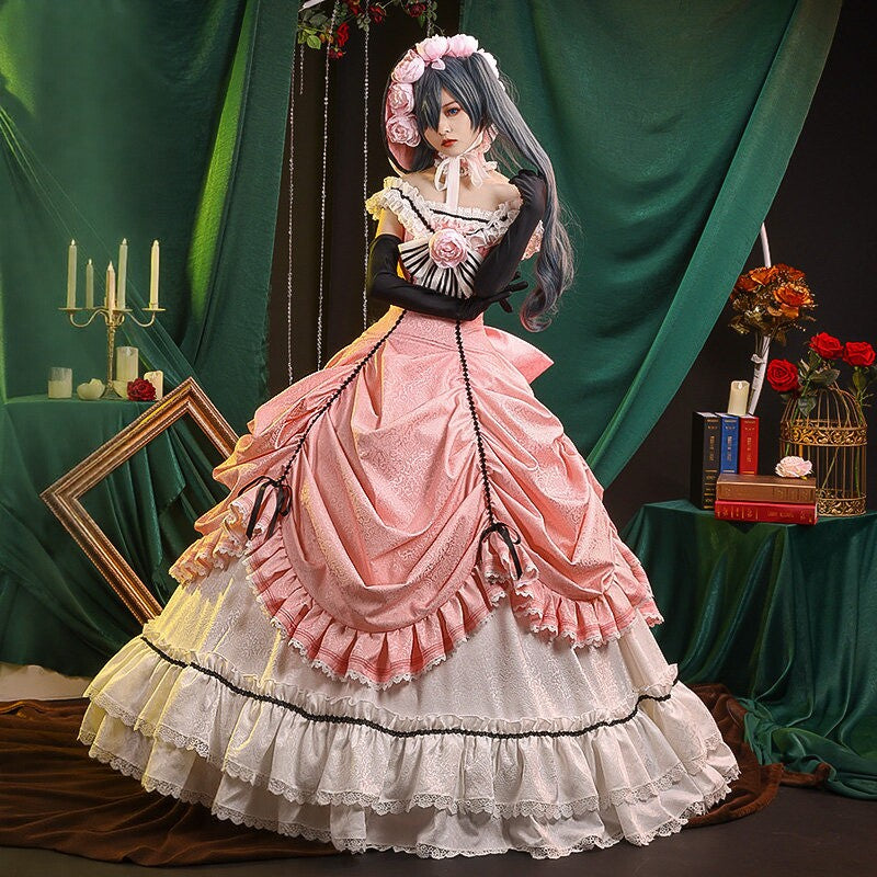 Black Butler Ciel Phantomhive Robin Cosplay Full Set