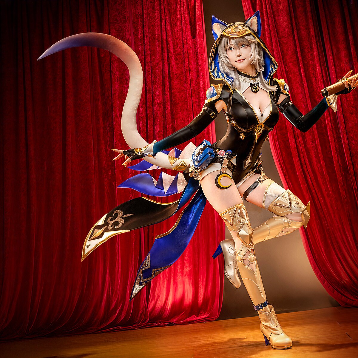 Honkai: Star Rail Cipher Amphoreus Cat Thief Cosplay Full Set