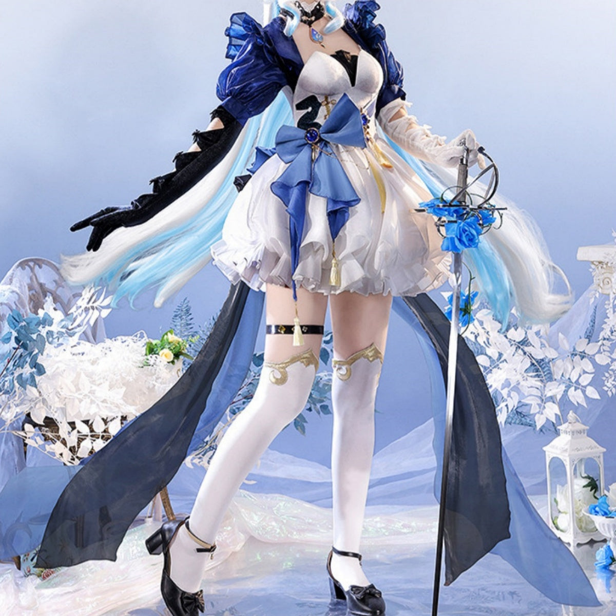 Genshin Impact Furina "Water Alice" Fan-Made Cosplay Full Set