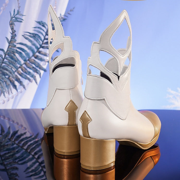 Genshin Impact Lumine Traveler Cosplay Mid Boots